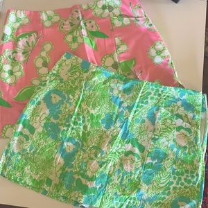 2- Lilly Pulitzer Skorts!